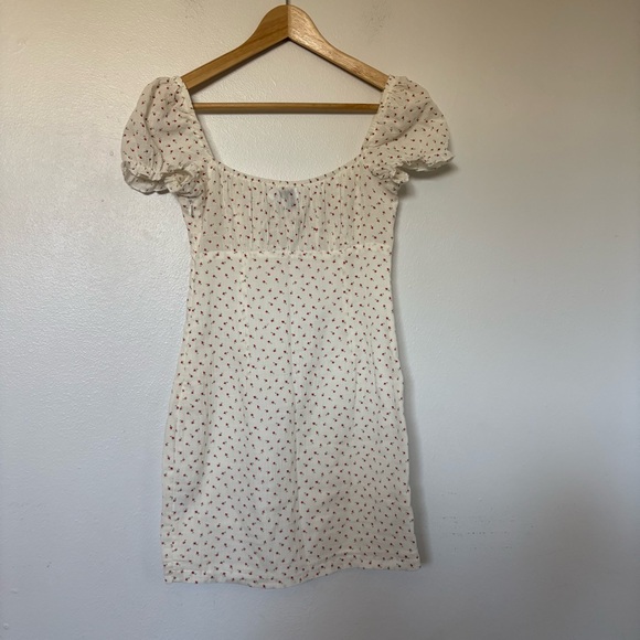 Princess Polly Natalina White Rose Floral Mini Dress Sundress Summer Size 4 - Picture 6 of 13